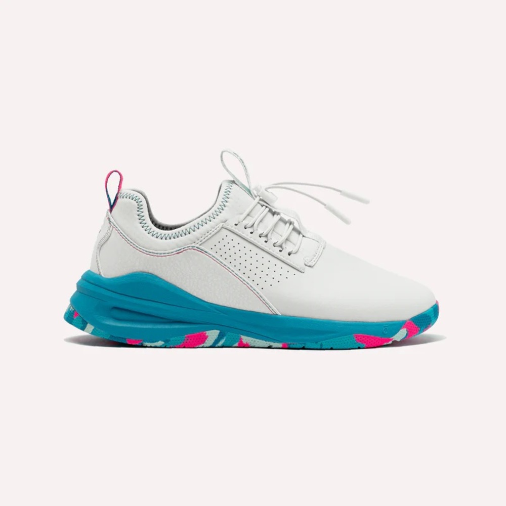 GoClove Women’s White/Ocean Pop Classic Sneakers